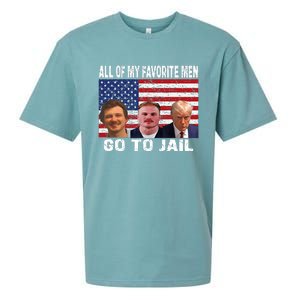 All Of My Favorite Go To Jail Funny Sayings Sueded Cloud Jersey T-Shirt