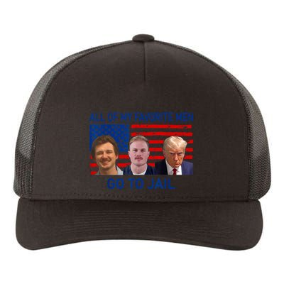 All Of My Favorite Go To Jail Funny Quote Yupoong Adult 5-Panel Trucker Hat