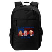 All Of My Favorite Go To Jail Funny Quote Backpack