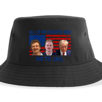 All Of My Favorite Go To Jail Funny Quote Sustainable Bucket Hat