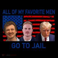 All Of My Favorite Go To Jail Funny Quote Button