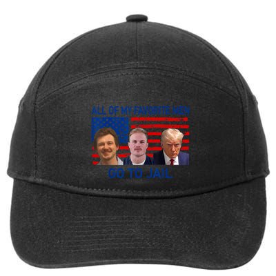 All Of My Favorite Go To Jail Funny Quote 7-Panel Snapback Hat