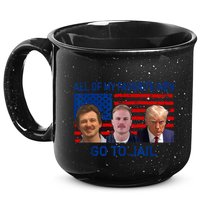 All Of My Favorite Go To Jail Funny Quote 15oz Campfire Ceramic Mug