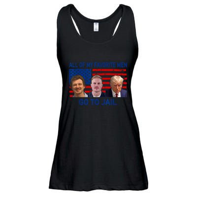 All Of My Favorite Go To Jail Funny Quote Ladies Essential Flowy Tank