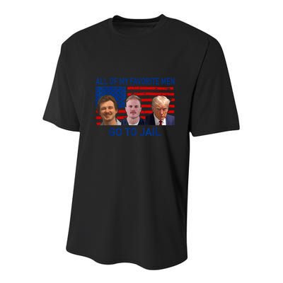 All Of My Favorite Go To Jail Funny Quote Youth Performance Sprint T-Shirt