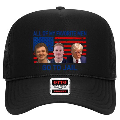 All Of My Favorite Go To Jail Funny Quote Trucker Hat