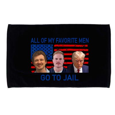 All Of My Favorite Go To Jail Funny Quote Microfiber Hand Towel