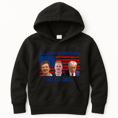 All Of My Favorite Go To Jail Funny Quote Kids Hoodie