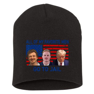 All Of My Favorite Go To Jail Funny Quote Short Acrylic Beanie