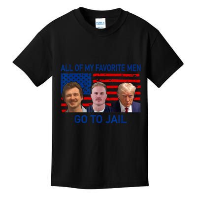 All Of My Favorite Go To Jail Funny Quote Kids T-Shirt