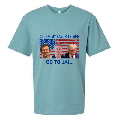 All Of My Favorite Go To Jail Funny Quote Sueded Cloud Jersey T-Shirt
