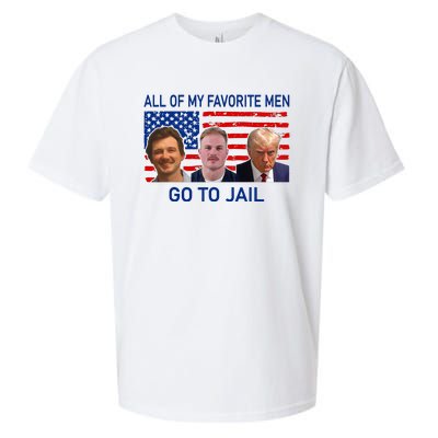 All Of My Favorite Go To Jail Funny Quote Sueded Cloud Jersey T-Shirt