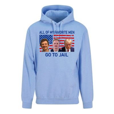 All Of My Favorite Go To Jail Funny Quote Unisex Surf Hoodie