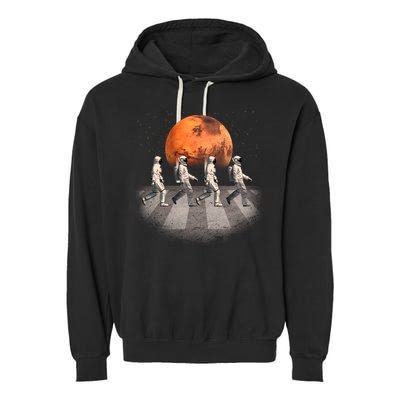 Astronauts Occupy Mars Crosswalk Garment-Dyed Fleece Hoodie