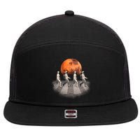 Astronauts Occupy Mars Crosswalk 7 Panel Mesh Trucker Snapback Hat