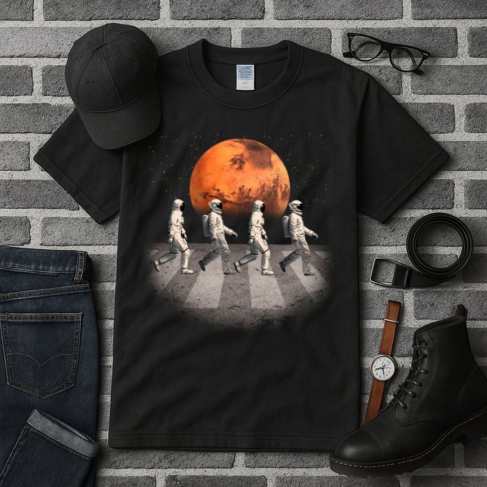 Astronauts Occupy Mars Crosswalk Tall T-Shirt