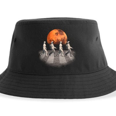 Astronauts Occupy Mars Crosswalk Sustainable Bucket Hat