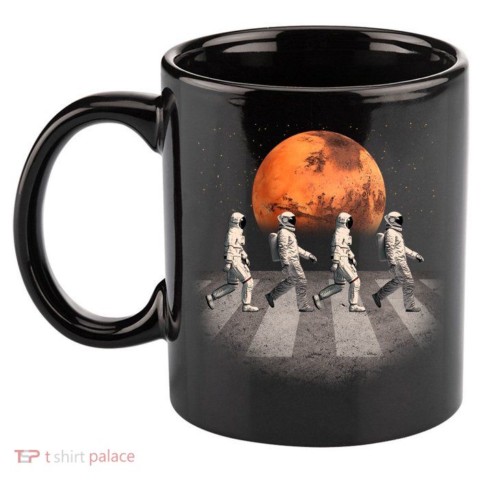 Astronauts Occupy Mars Crosswalk 11oz C Handle Ceramic Mug