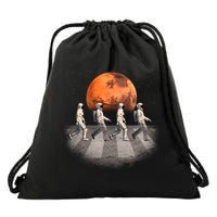 Astronauts Occupy Mars Crosswalk Drawstring Bag