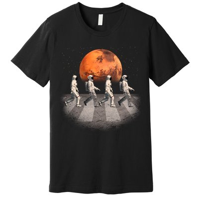 Astronauts Occupy Mars Crosswalk Premium T-Shirt