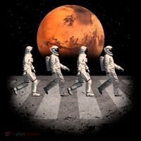 Astronauts Occupy Mars Crosswalk Tall Sweatshirt