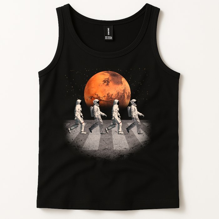 Astronauts Occupy Mars Crosswalk Tank Top