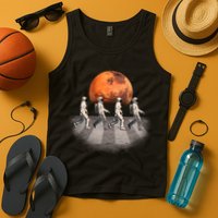 Astronauts Occupy Mars Crosswalk Tank Top