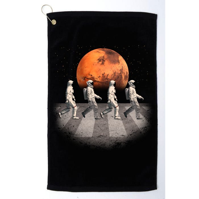 Astronauts Occupy Mars Crosswalk Golf Towel