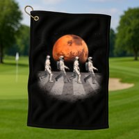 Astronauts Occupy Mars Crosswalk Golf Towel