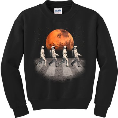 Astronauts Occupy Mars Crosswalk Kids Sweatshirt