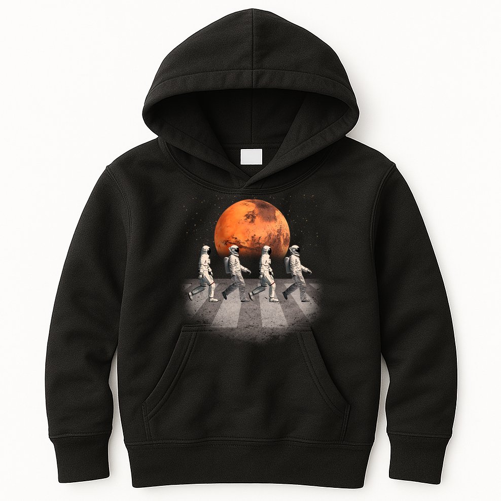 Astronauts Occupy Mars Crosswalk Kids Hoodie