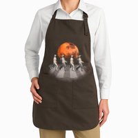 Astronauts Occupy Mars Crosswalk Full-Length Apron With Pockets