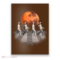 Astronauts Occupy Mars Crosswalk Poster