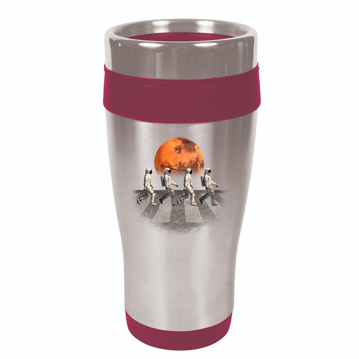 Astronauts Occupy Mars Crosswalk 16oz Travel Tumbler