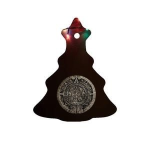 Aztec Or Mayan Calendar Maya Ceramic Tree Ornament