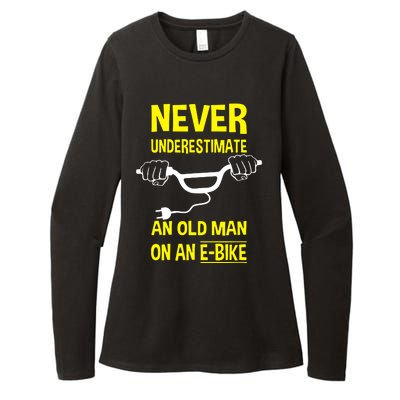 An Old Man On An E Bike Womens CVC Long Sleeve Shirt