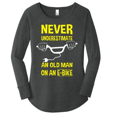 An Old Man On An E Bike Women's Perfect Tri Tunic Long Sleeve Shirt