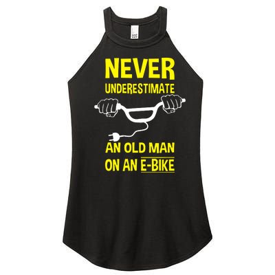 An Old Man On An E Bike Women’s Perfect Tri Rocker Tank