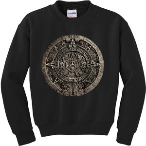 Aztec Or Mayan Calendar Maya Men Women Kids Kids Sweatshirt