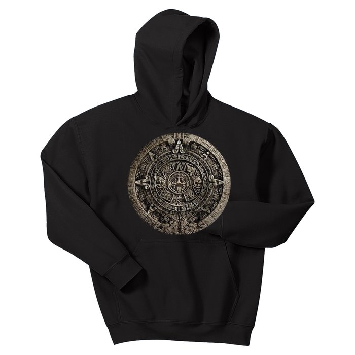 Aztec Or Mayan Calendar Maya Men Women Kids Kids Hoodie