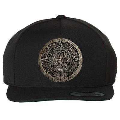Aztec Or Mayan Calendar Maya Men Women Kids Wool Snapback Cap