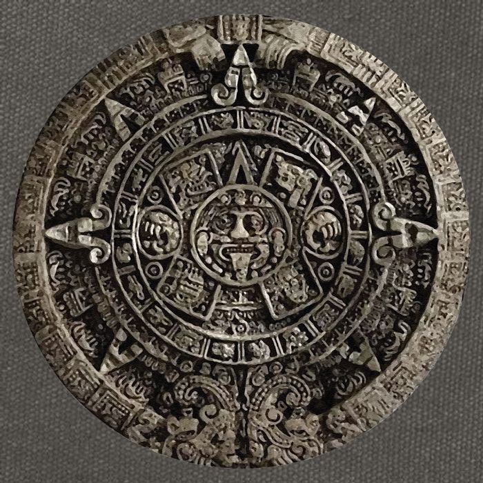 Aztec Or Mayan Calendar Maya Men Women Kids Cotton Canvas Backpack