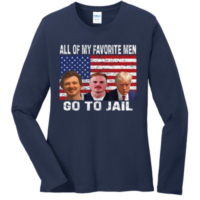 All Of My Favorite Go To Jail Funny Sayings Ladies Long Sleeve Shirt