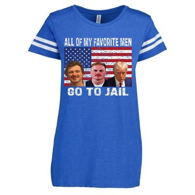 All Of My Favorite Go To Jail Funny Sayings Enza Ladies Jersey Football T-Shirt