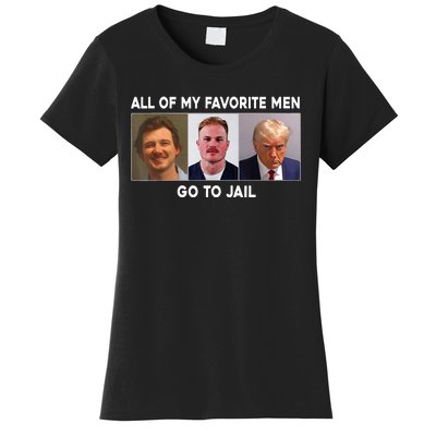 All Of My Favorite Go To Jail Retro Women's T-Shirt