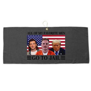 All Of My Favorite Go To Jail Trump Large Microfiber Waffle Golf Towel