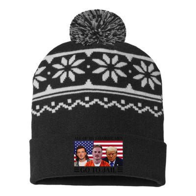 All Of My Favorite Go To Jail Trump USA-Made Snowflake Beanie