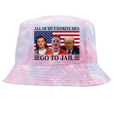 All Of My Favorite Go To Jail Trump Tie-Dyed Bucket Hat