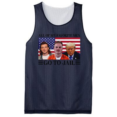 All Of My Favorite Go To Jail Trump Mesh Reversible Basketball Jersey Tank