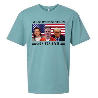 All Of My Favorite Go To Jail Trump Sueded Cloud Jersey T-Shirt